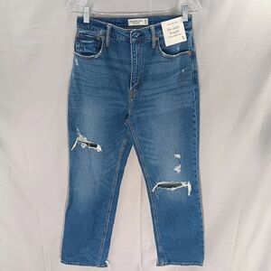 New Abercrombie & Fitch Womens Jeans 6R 28 The Ankle Straight Ultra High Rise .